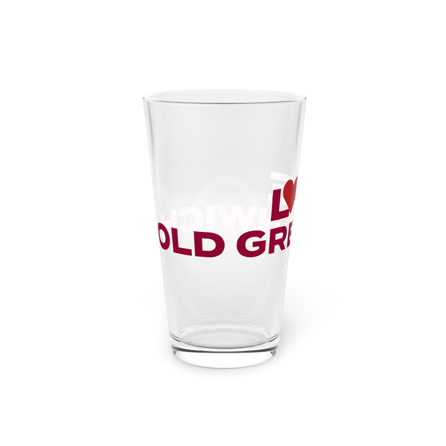 Love Old Greenwich  Pint Glass, 16oz