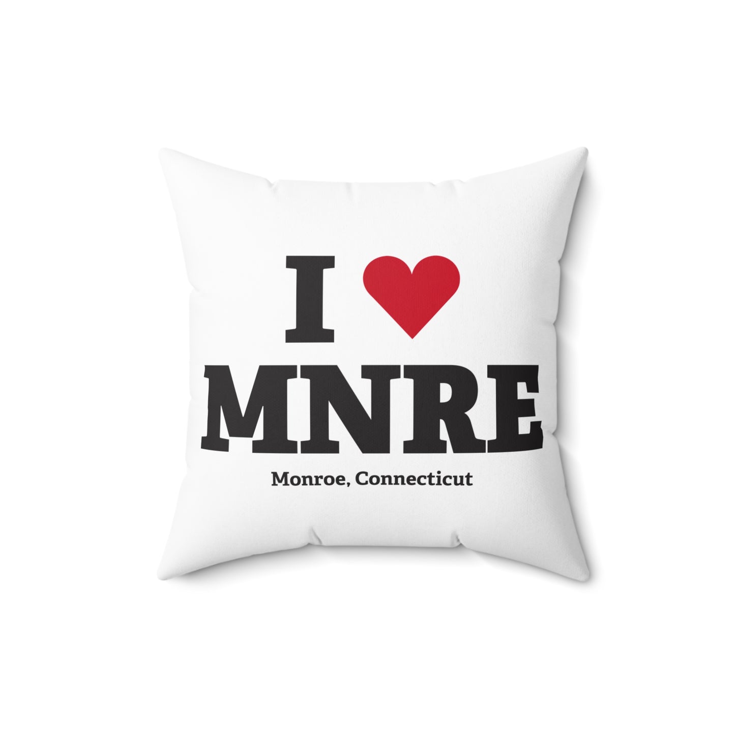 I Heart MNRE Spun Polyester Square Pillow