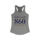 Tolland 860 Connecticut Women's Ideal Racerback Tank Top