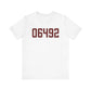 06492 Wallingford Connecticut Zip Code Unisex Jersey Short Sleeve T-Shirt