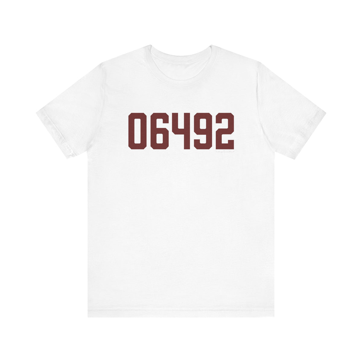 06492 Wallingford Connecticut Zip Code Unisex Jersey Short Sleeve T-Shirt