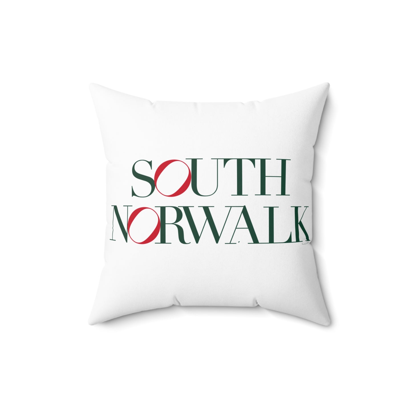 41 Tilt South Norwalk Spun Polyester Square Pillow