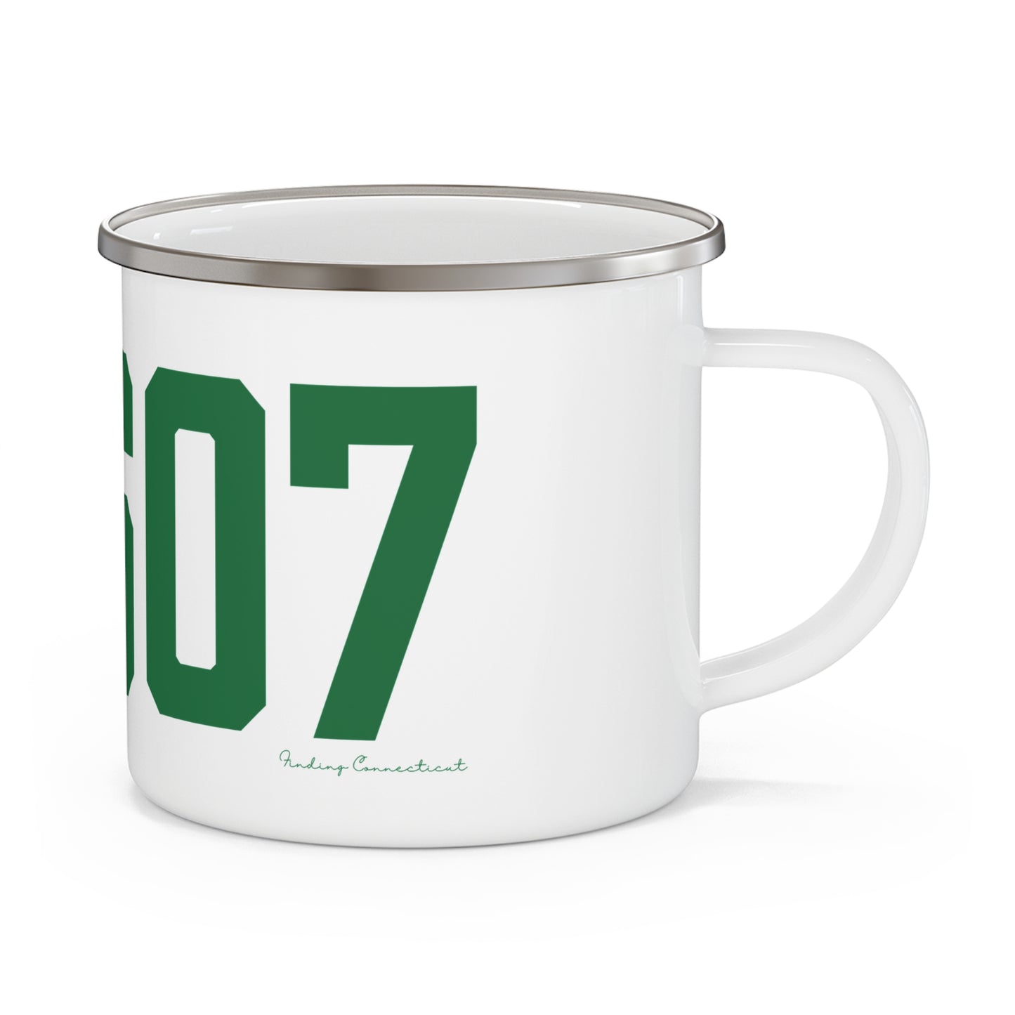 06607 Bridgeport Connecticut Zip Code Enamel Camping Mug