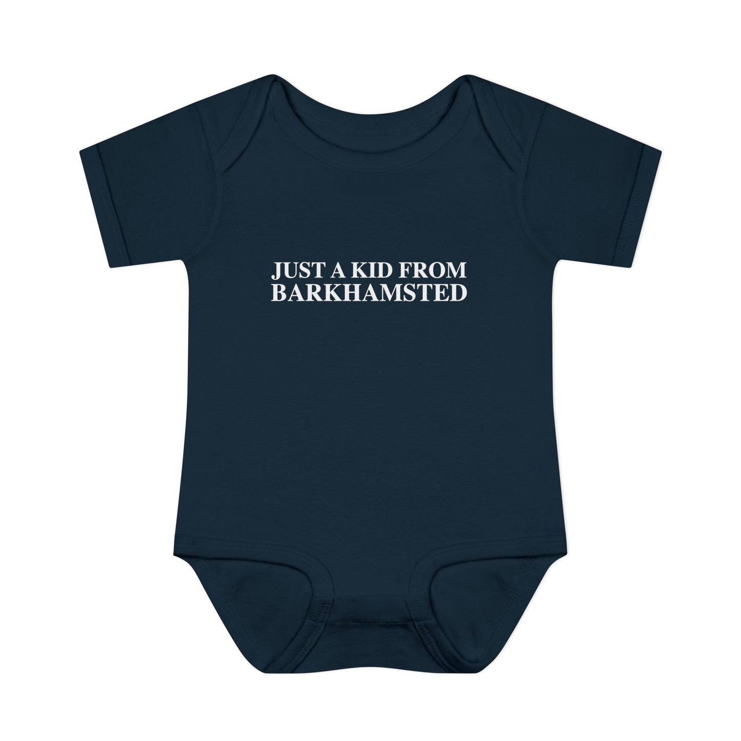 Just a kid from Barkhamsted Infant Baby Rib Bodysuit