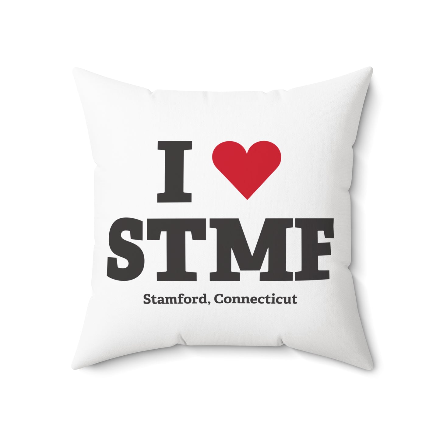 I Heart STMF  Spun Polyester Square Pillow