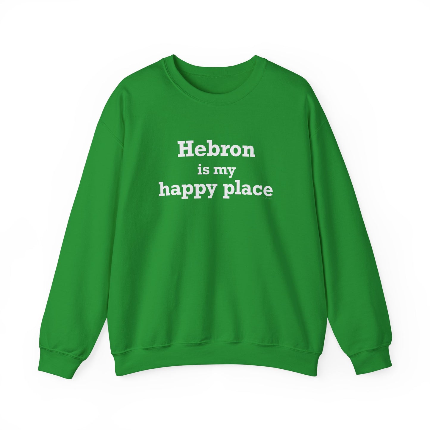 Hebron is My Happy Place Unisex Heavy Blend™ Crewneck Sweatshirt