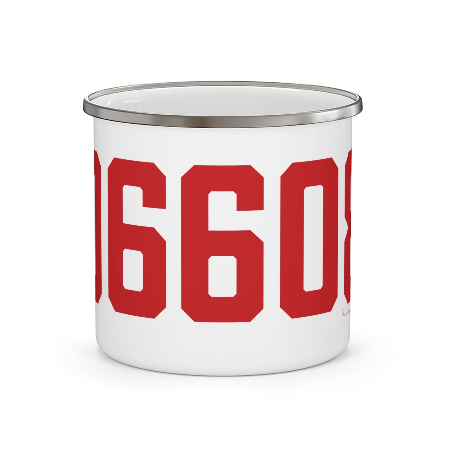 06608 Bridgeport Connecticut Zip Code Enamel Camping Mug