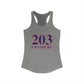203 Cranbury Red, White & Blue Women's Ideal Racerback Tank Top