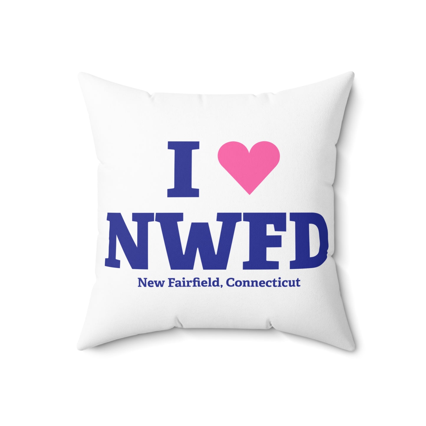 I Heart NWFD Spun Polyester Square Pillow