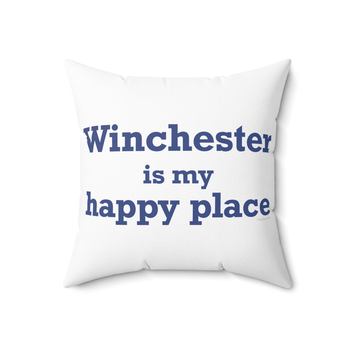 Winchester is My Happy Place Polyester Square Pillow
