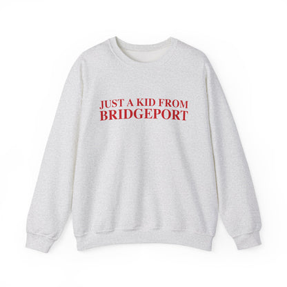 Just a kid from Bridgeport Unisex Heavy Blend™ Crewneck Sweatshirt