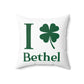 I Clover Bethel Spun Polyester Square Pillow