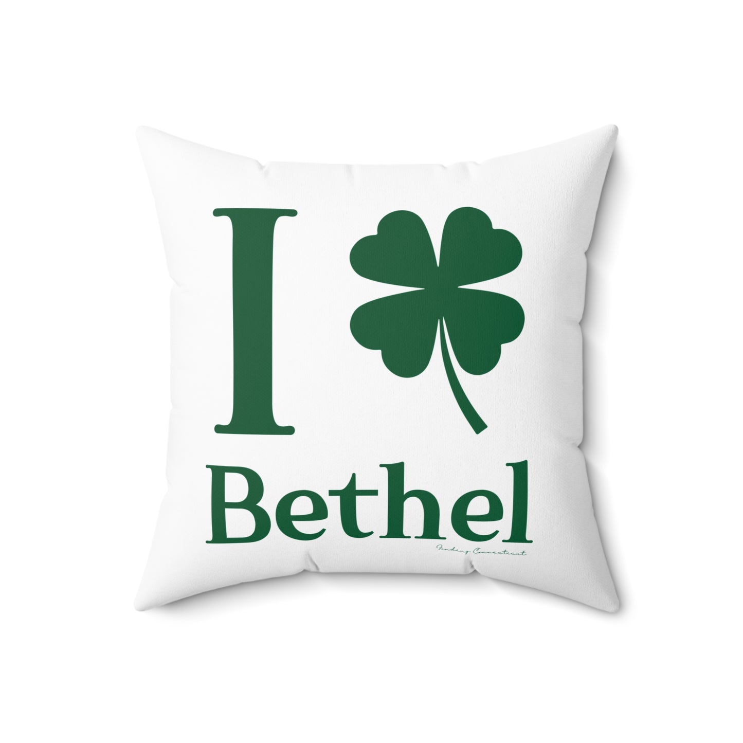 I Clover Bethel Spun Polyester Square Pillow