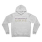 Just a kid listening to Goose - Cream & Purple Unisex Sponge Fleece Pullover Hoodie