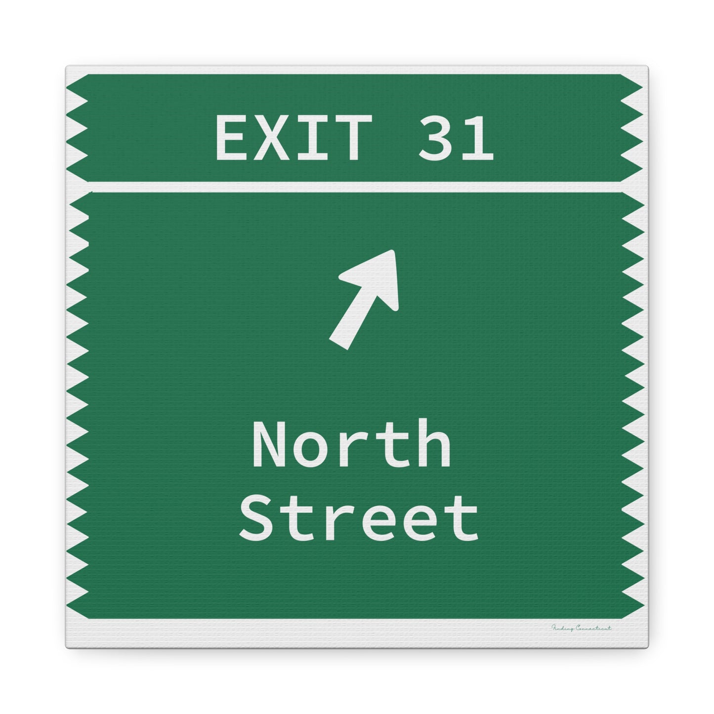 Vintage Merritt Parkway Exit 31 Sign Matte Canvas, Stretched, 1.25"