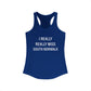 I Really Really Miss South Norwalk Women's Ideal Racerback Tank Top