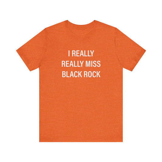 I Really Really Miss Black Rock Unisex Jersey Short Sleeve Tee