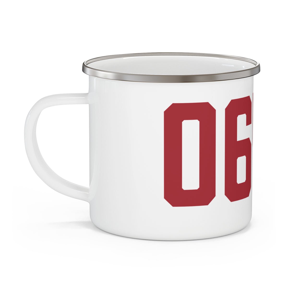 06410 Cheshire Connecticut Zip Code Enamel Camping Mug