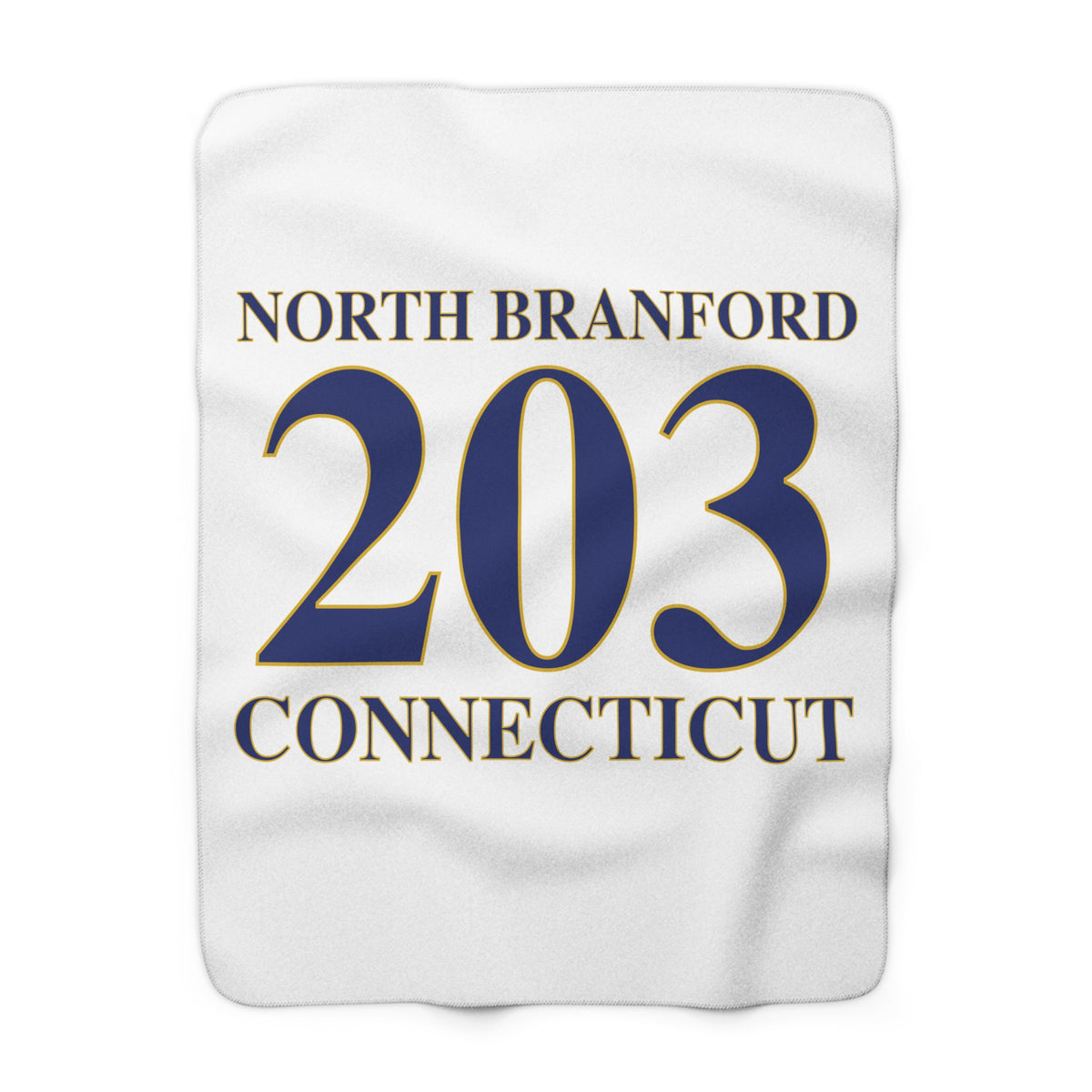 North Branford 203 Connecticut Sherpa Fleece Blanket