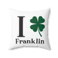 I Clover Franklin Spun Polyester Square Pillow