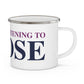 Just a kid listening to Goose - Blue & Purple Enamel Camping Mug