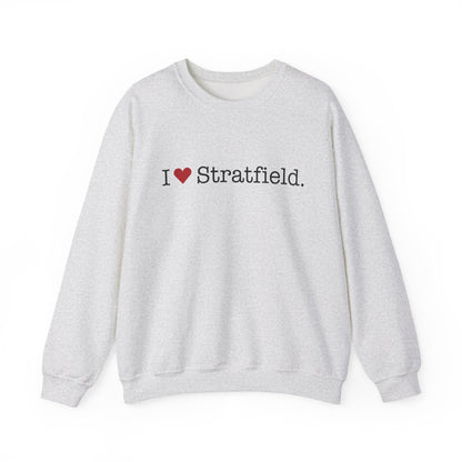 I Heart Stratfield. Unisex Heavy Blend™ Crewneck Sweatshirt