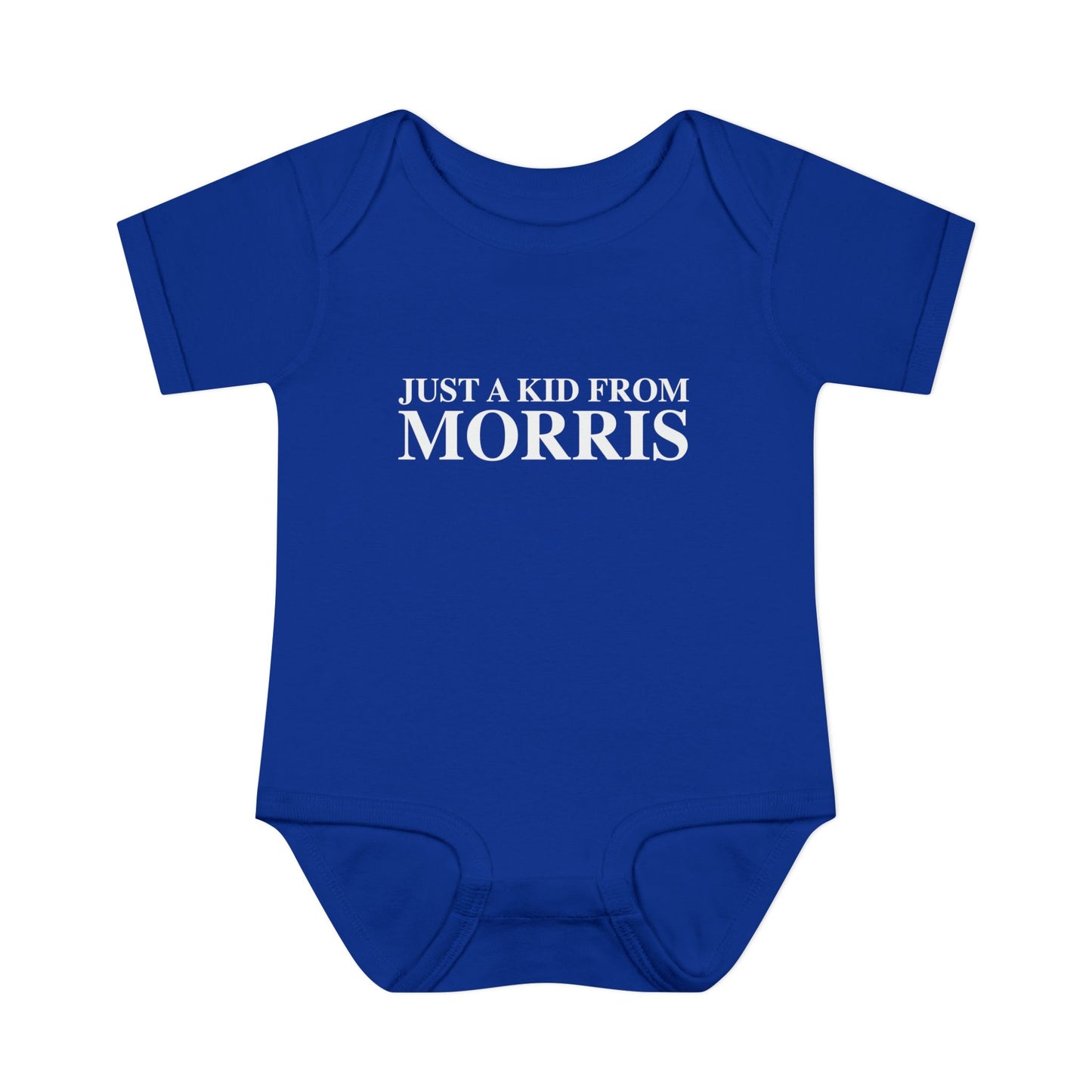 Just a kid from Morris Infant Baby Rib Bodysuit