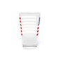Avon Connecticut Flag Pint Glass, 16oz