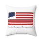 North Canaan Connecticut Flag Spun Polyester Square Pillow