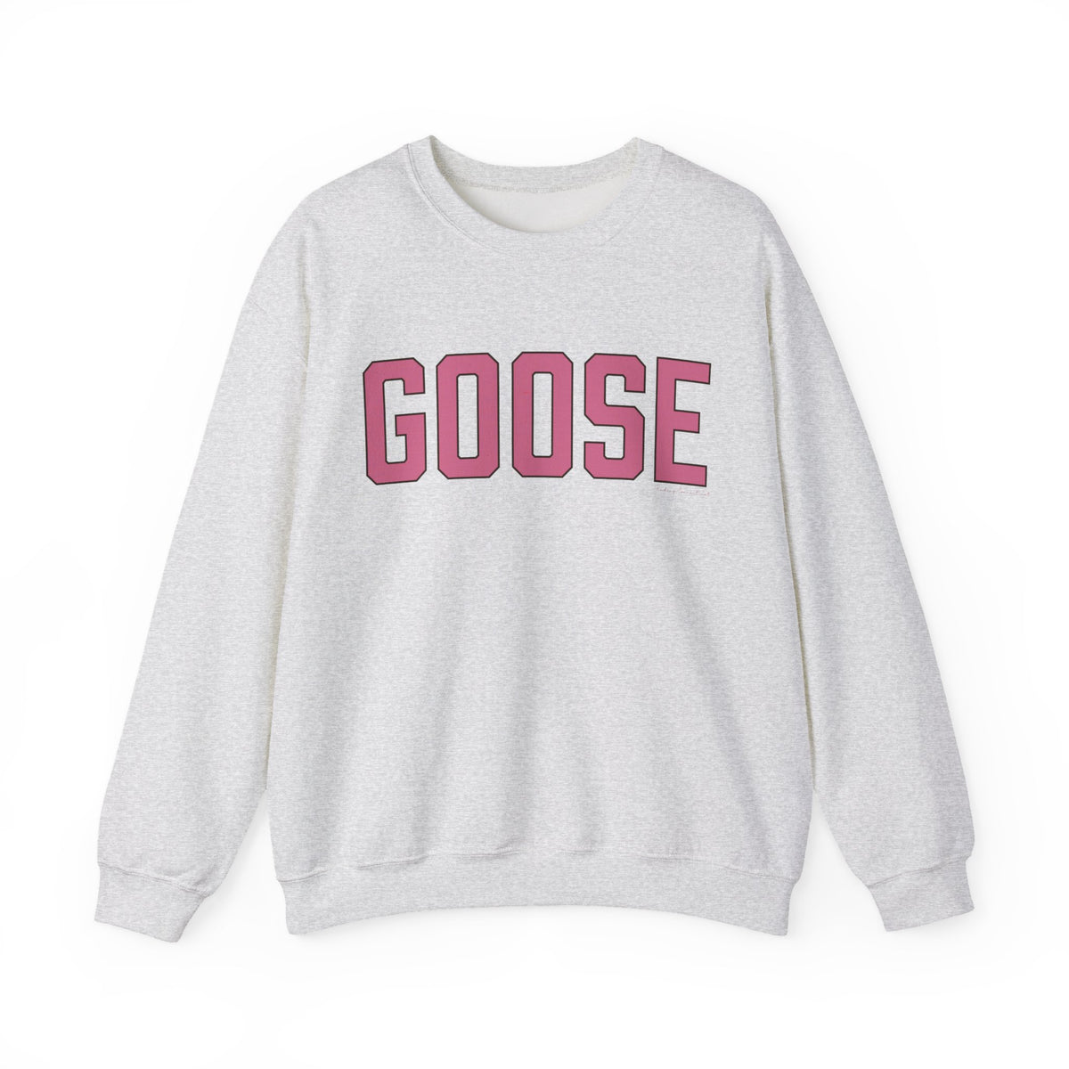 Goose Zip Code  Pink & Black Unisex Heavy Blend™ Crewneck Sweatshirt