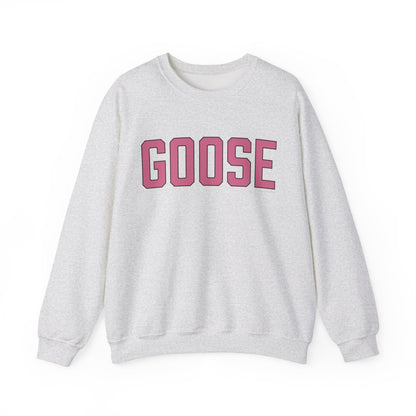 Goose Zip Code  Pink & Black Unisex Heavy Blend™ Crewneck Sweatshirt