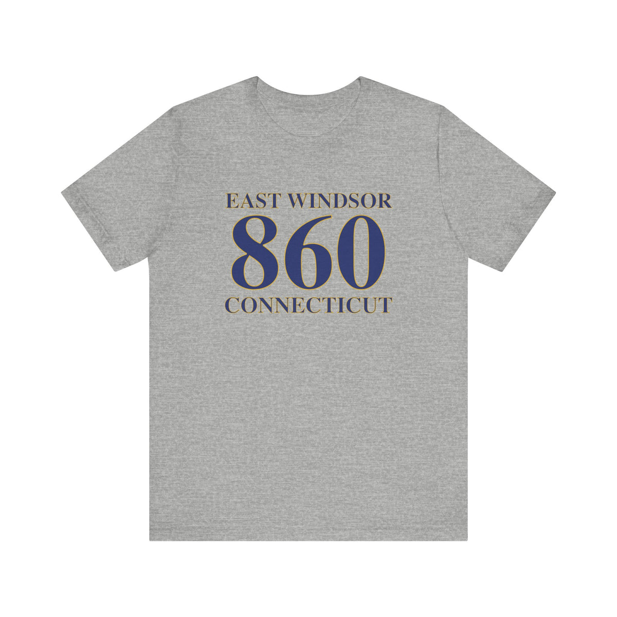 East Windsor 860 Connecticut  Unisex Jersey Short Sleeve T-Shirt