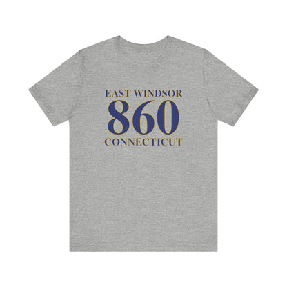 East Windsor 860 Connecticut  Unisex Jersey Short Sleeve T-Shirt