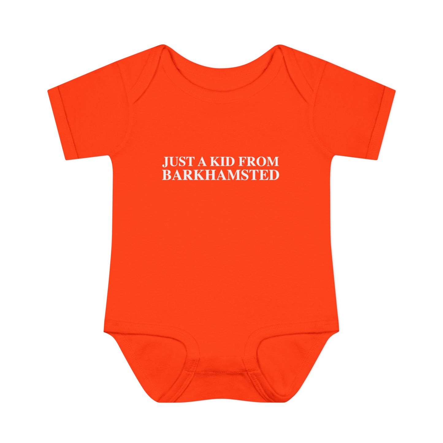 Just a kid from Barkhamsted Infant Baby Rib Bodysuit