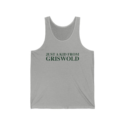 Just a kid from Griswold Unisex Jersey Tank Top