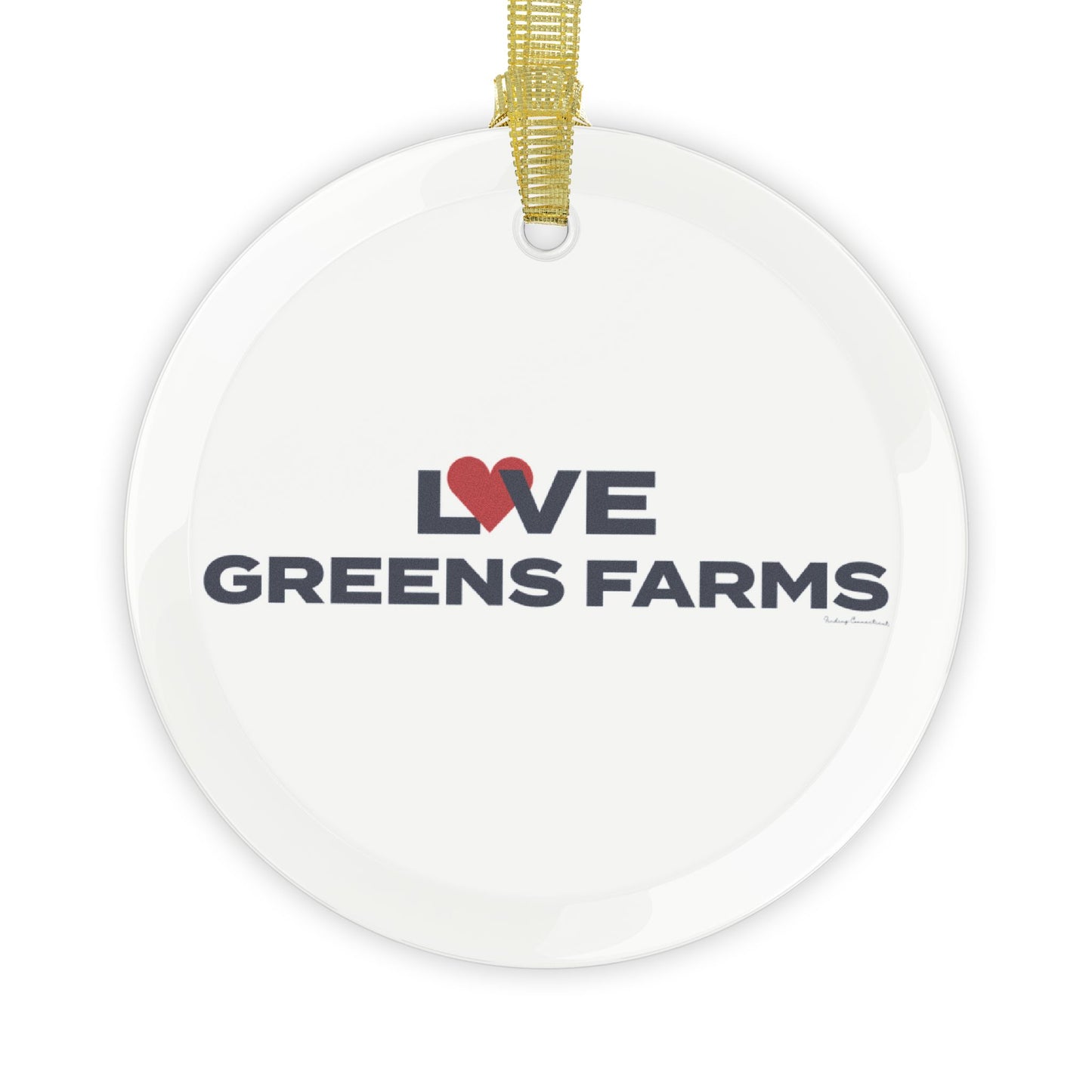 Love Greens Farms Glass Ornaments