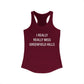 I Really Really Miss Greenfield Hill Women's Ideal Racerback Tank Top