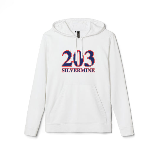 203 Silvermine Red, White & Blue adidas Unisex Fleece Hoodie