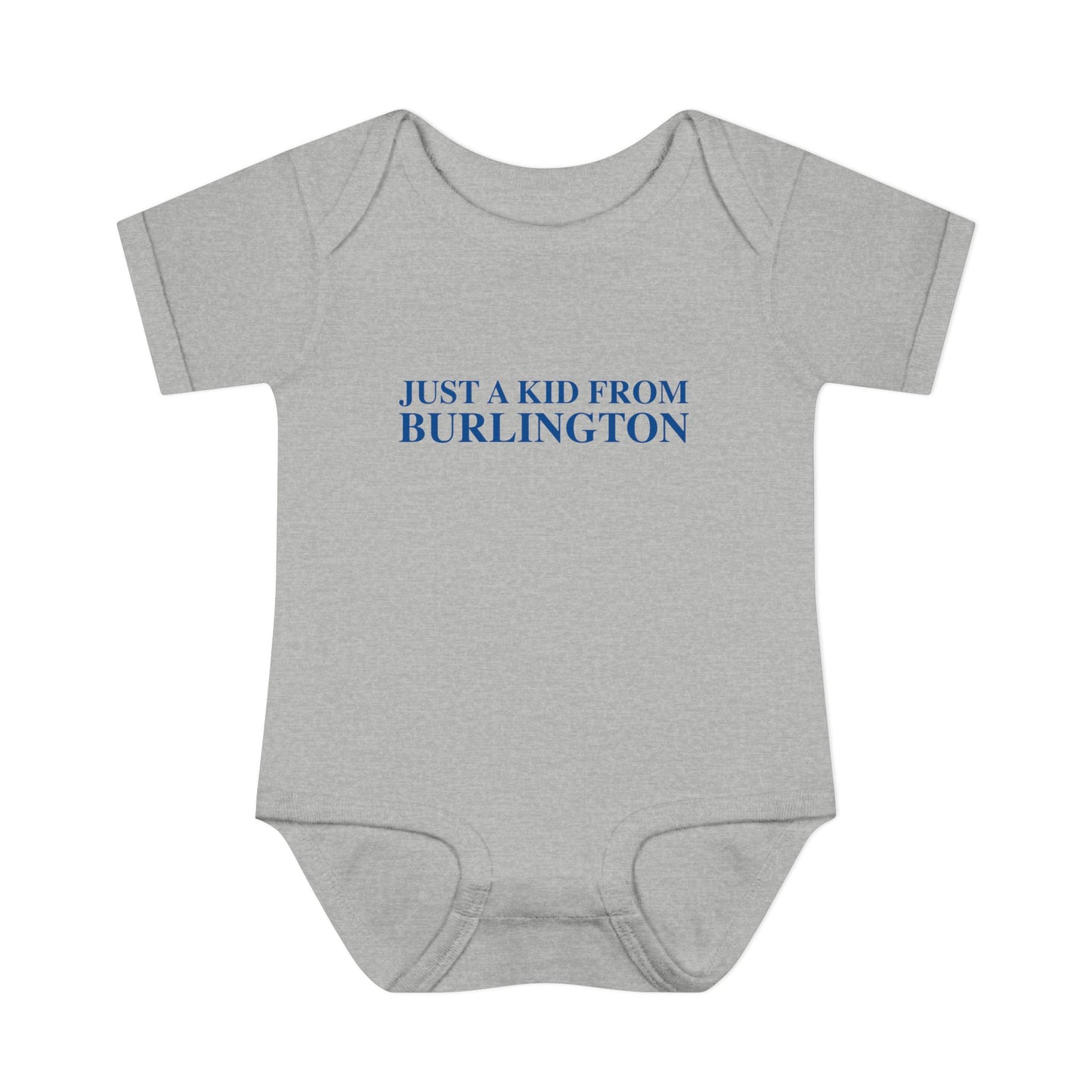 Just a kid from Burlington Infant Baby Rib Bodysuit