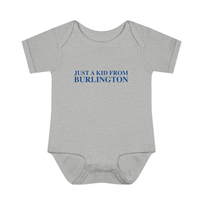 Just a kid from Burlington Infant Baby Rib Bodysuit