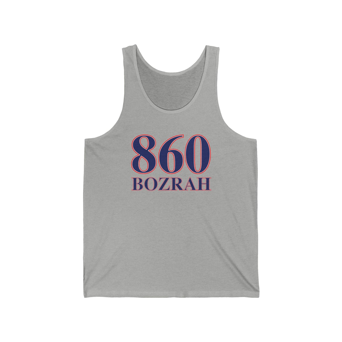 860 Bozrah Red White & Blue Unisex Jersey Tank Top