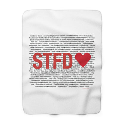 Stratford Love  Sherpa Fleece Blanket
