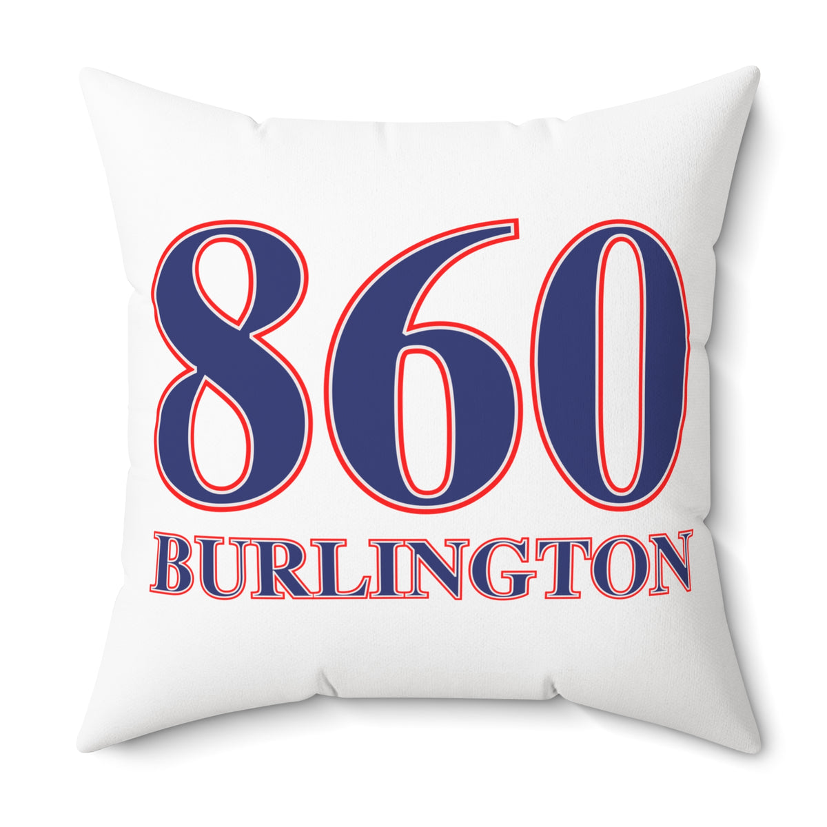 860 Burlington Red, White & Blue Spun Polyester Square Pillow