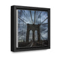 In the middle of the bridge Gallery Canvas Wraps, Square Frame