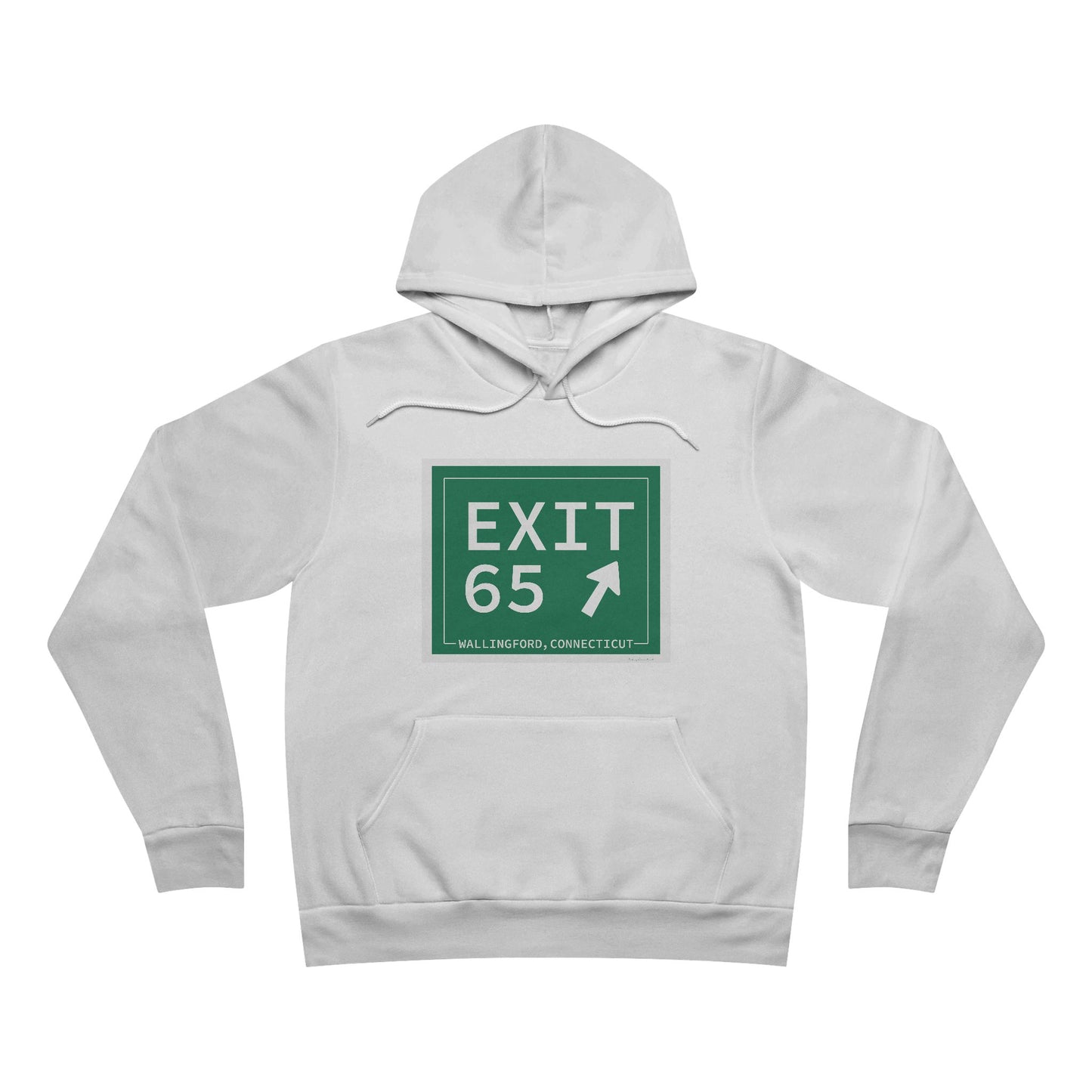 Vintage Exit 65 WCP Sign Unisex Sponge Fleece Pullover Hoodie