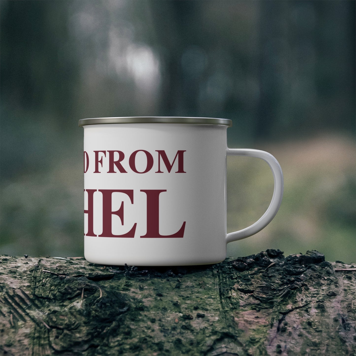 Just a kid from Bethel Enamel Camping Mug
