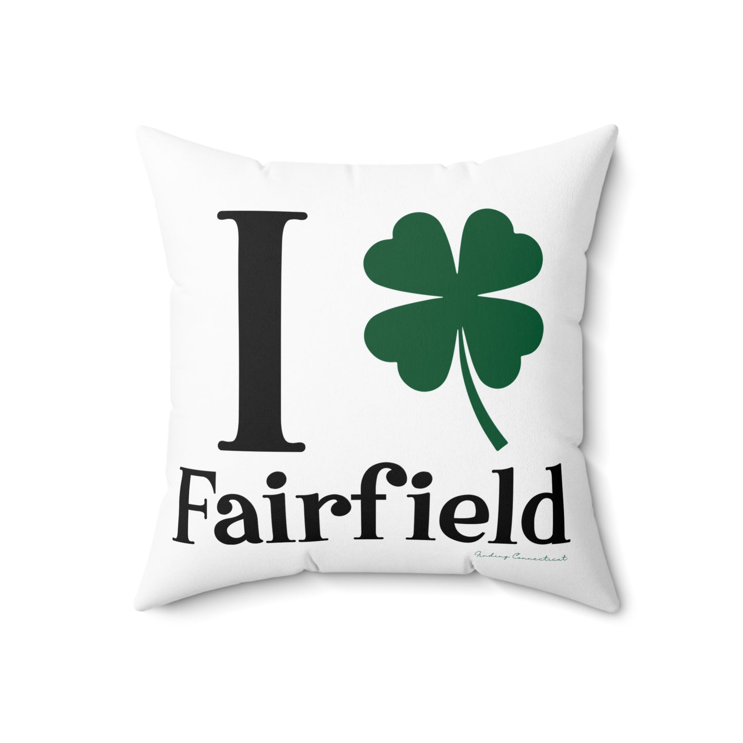 I Clover Fairfield Spun Polyester Square Pillow