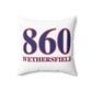 860 Wethersfield Red, White & Blue Spun Polyester Square Pillow