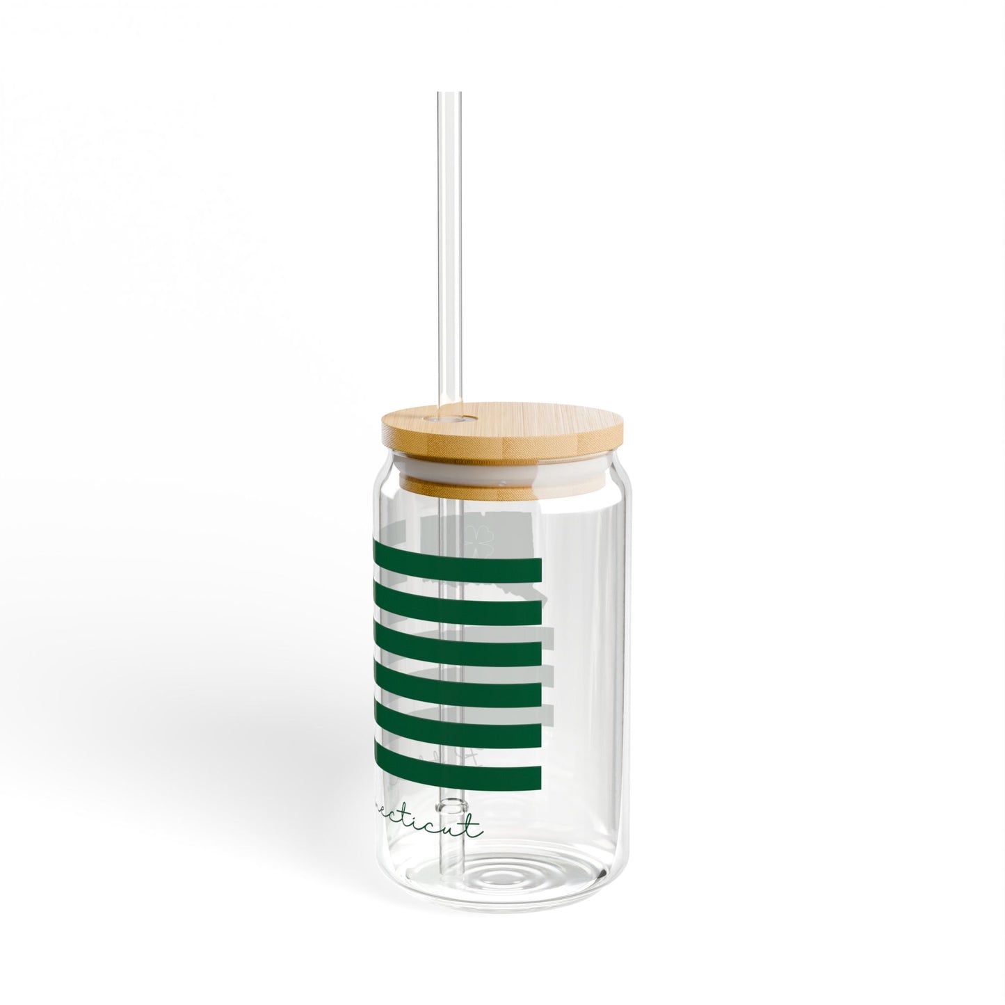 Bethel Connecticut St Patrick’s Day Flag Sipper Glass, 16oz