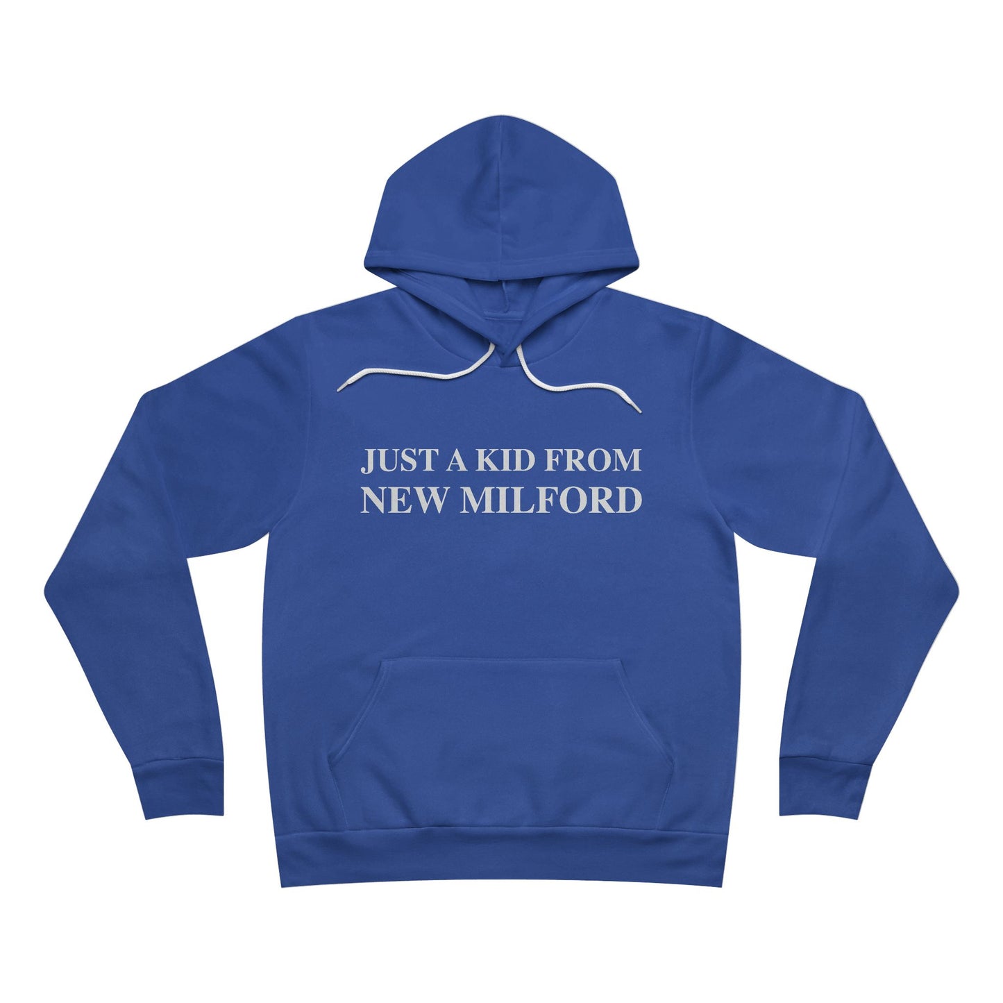 Just a kid from New Milford Unisex Sponge Fleece Pullover Hoodie